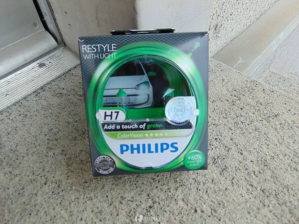 Lampe Birne H7 Philips Color Vision Neu 9443 Widnau