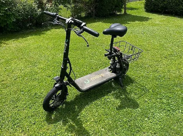 Elektroroller E Scooter mit Sitz und Warenkorb