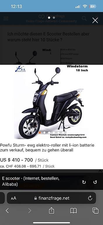 2x ELEKTRO ROLLER, 1 Chassis, 1 Motor, Mehrere Ersatzteile