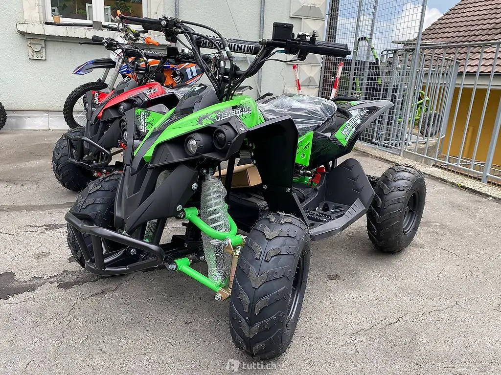  ATV Quad 1200 watt 48 volt inkl. Helm Montage Gratis