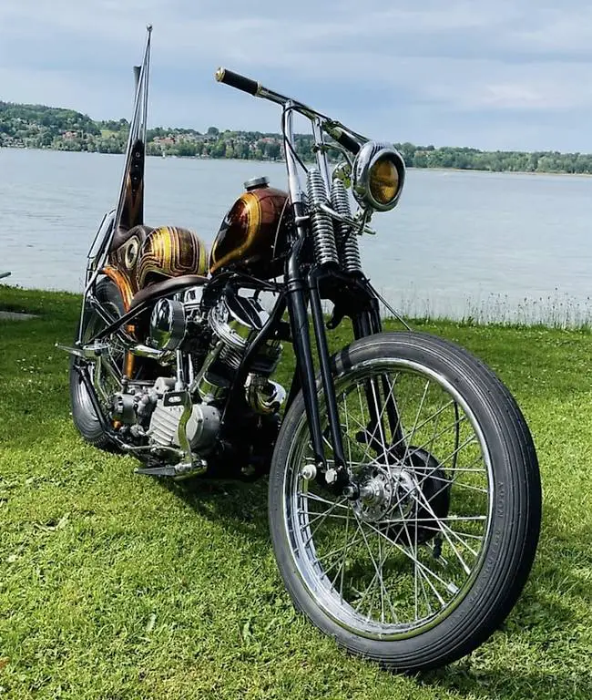 harley davidson panhead custom chopper