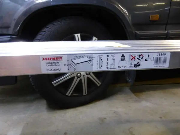 Arbeitsplattform, Aluminium, zusammenklappbar