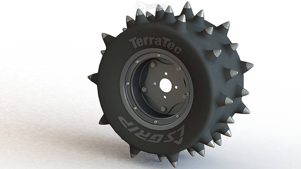 Ruote a ramponi per motofalciatrici