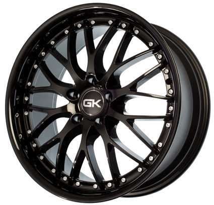 Jante GK 198 Black/gloss homologuée boulonneries & accessoir