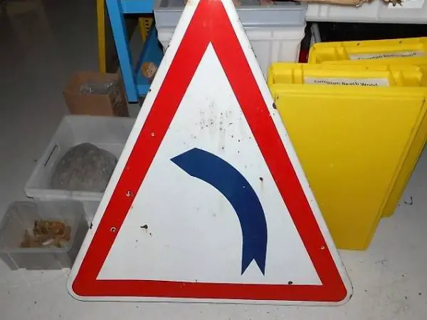 Emaille Verkehrsschild Dekoration antik alt