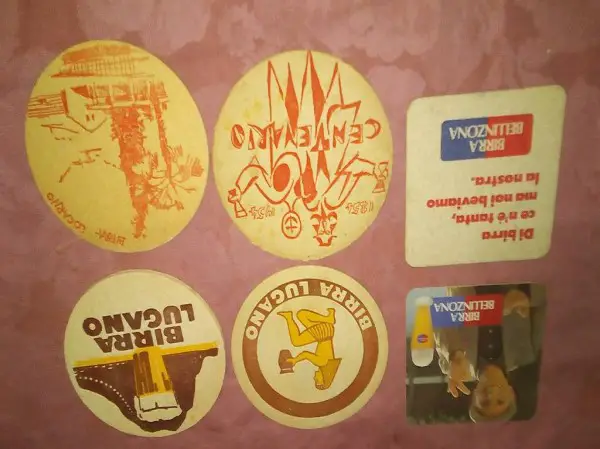 RARISSIMI SOTTOBICCHIERI BIERDECKEL BIRRERIE TICINESI