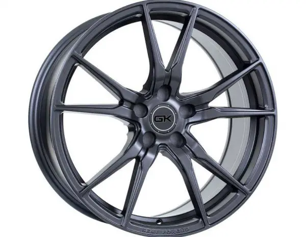 Jantes GK 712 FL Noir matt, face argent poli, Bronze matt