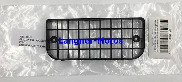 Rücklicht Gitter CUPPINI schwarz Piaggio Ciao P PV PX