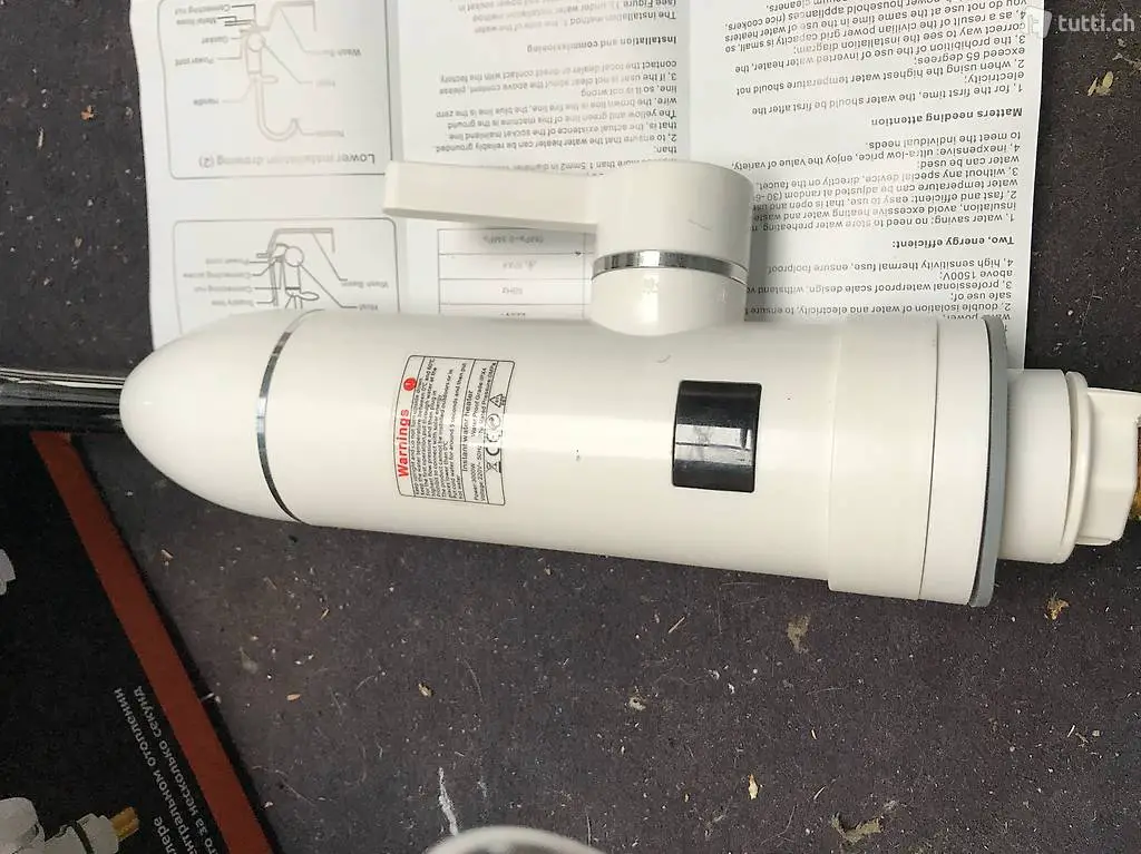 Durchlauferhitzer Wasser hahnen mit Temp Anzeige und Einstel