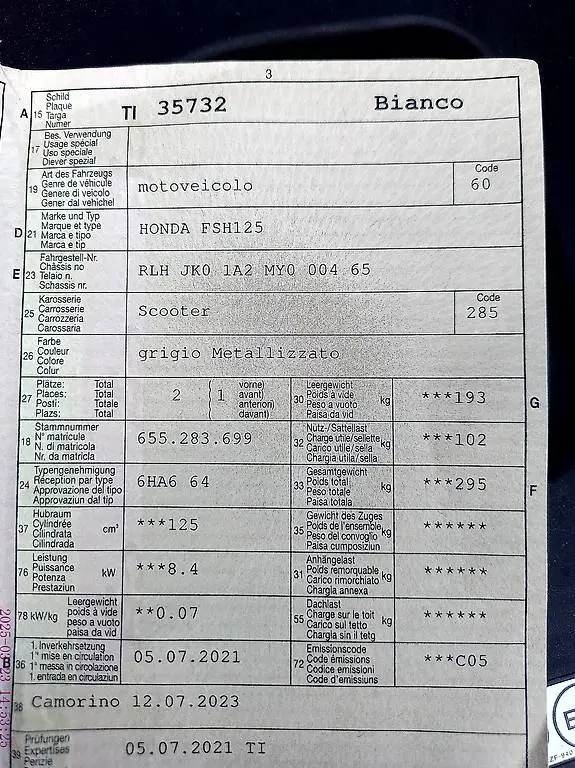 Vendo Honda sh mode 125