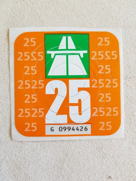 Autobahnvignette - günstig, darum Preis nicht verhandelbar