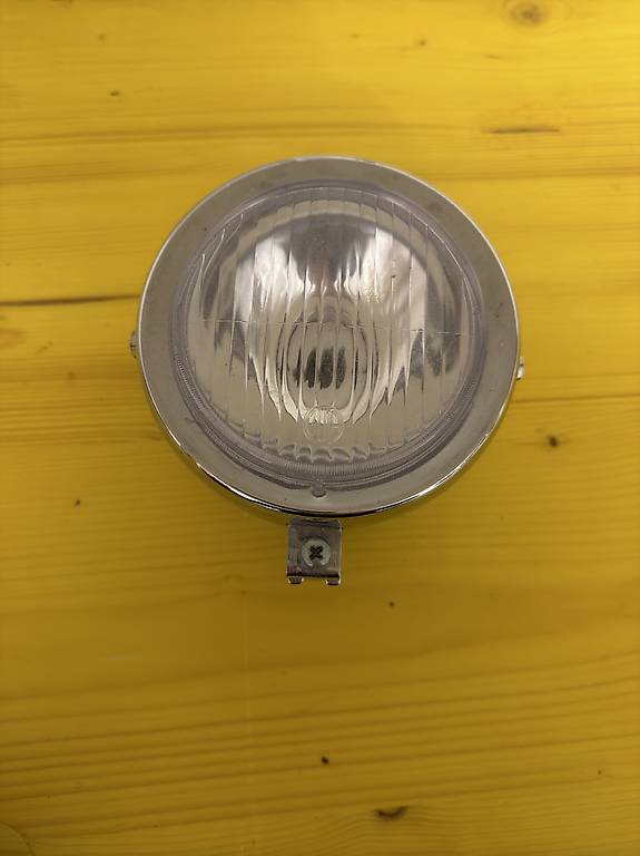 Lampe rund chrom/schwarz, 13cm