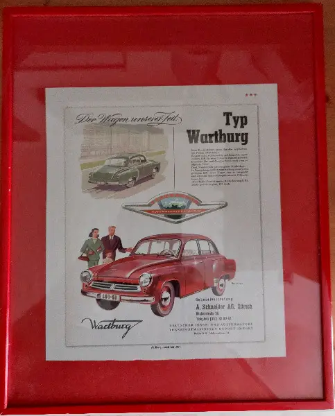 Wartburg Werbung Foto 311 1957