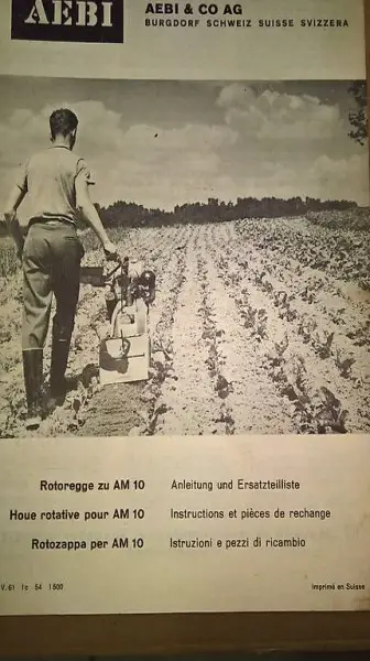 Aebi AM 10 Rotoregge Ersatzteillis (PDF)