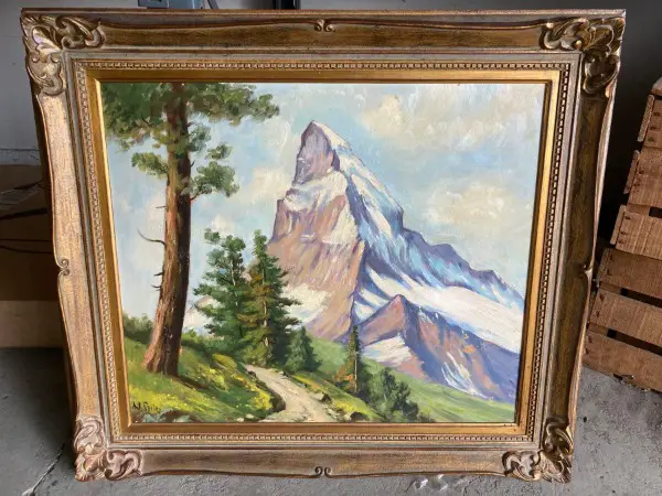 Tableau Cervin signé Seiler