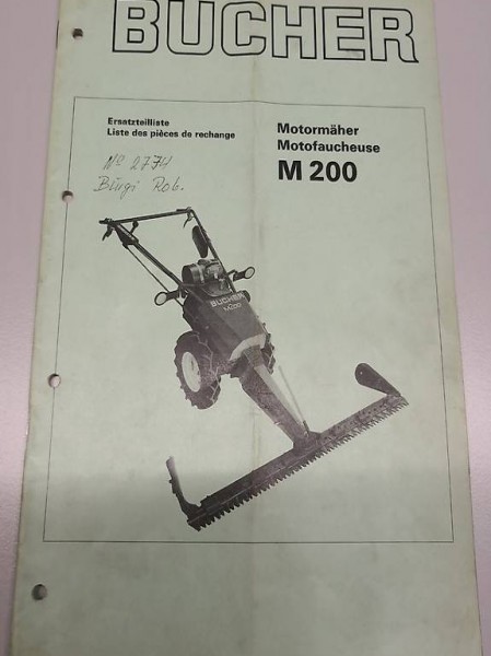 Ersatzteilliste (PDF) Bucher M 200