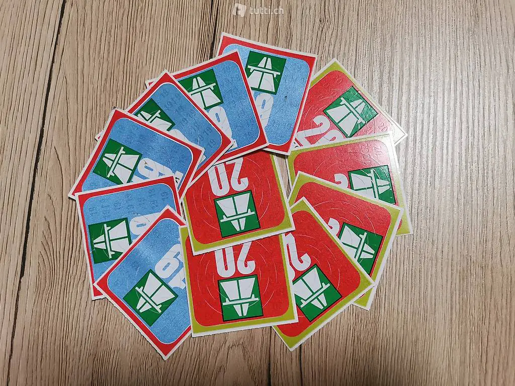 Verschiedene Autobahnvignetten Schweiz