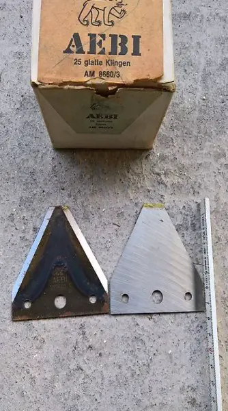 Aebi Messerklingen AM 8660/3 glatt, 3 Loch