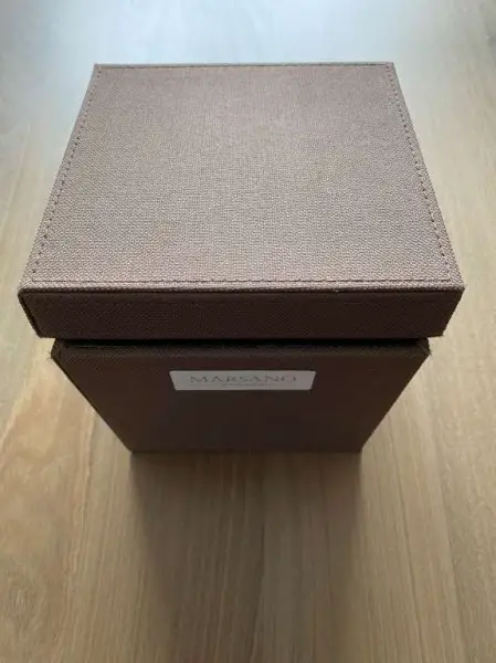 Scöner Deko Artikel Wachsrose mit Kaffebohnen in Deko Box