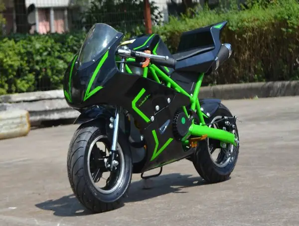  Pocketbike 49 cc, Typ Rocket Farbe Schwarz - Grün