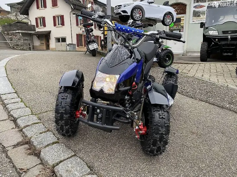  mini-elektro-kinder-atv cobra 800 watt pocket quad blau