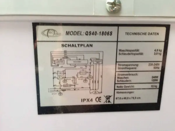 Waschmaschine bis 4 Kg für Camping oder einfachen gebraucht